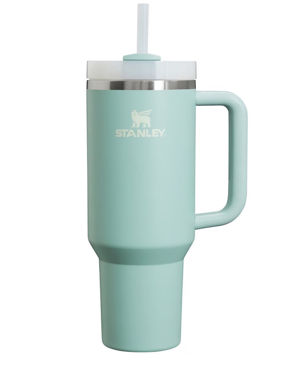 Stanley frost Mint 40 oz! Travel Tumbler with Handle and Straw! New in box - Picture 1 of 5